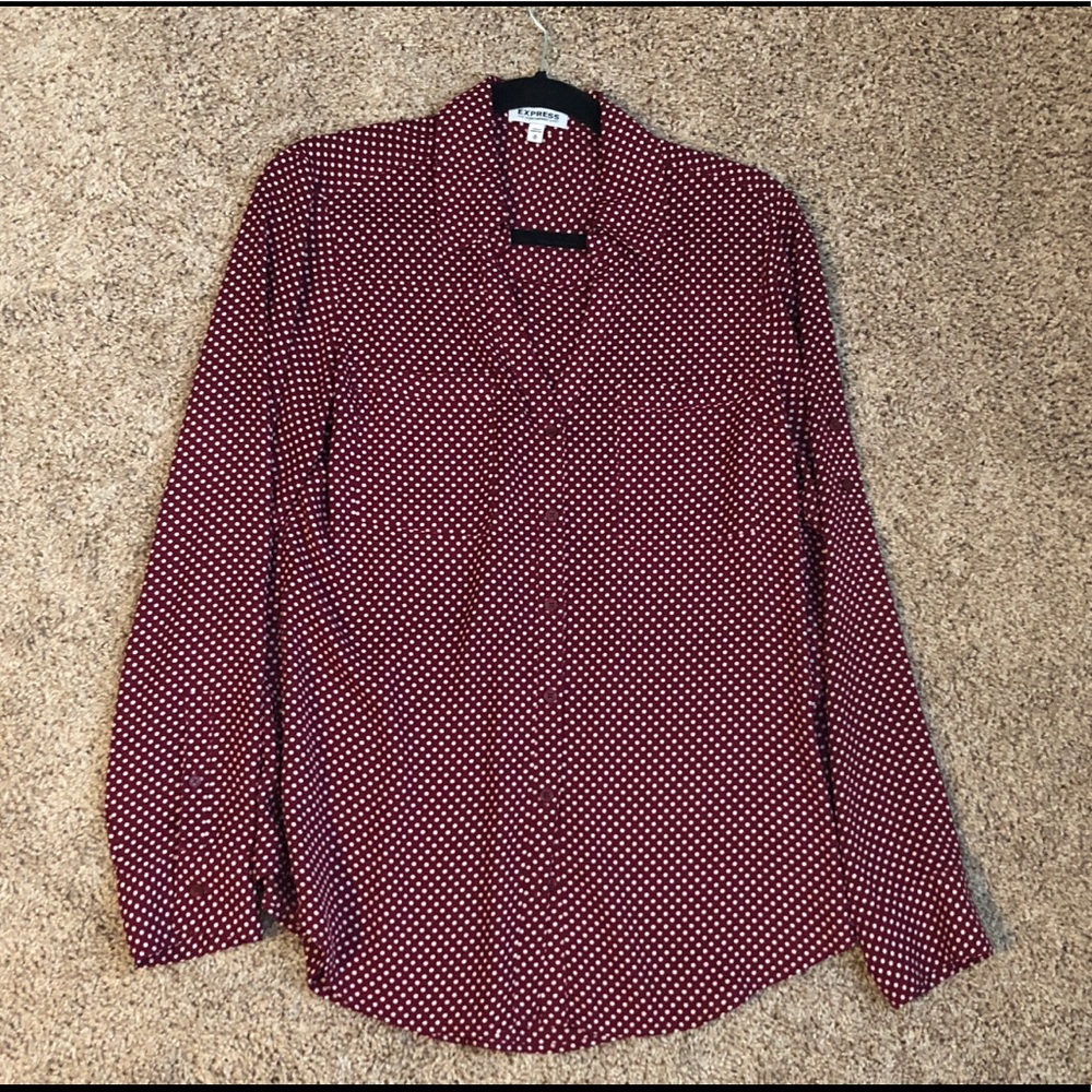 Maroon dotted express portofino